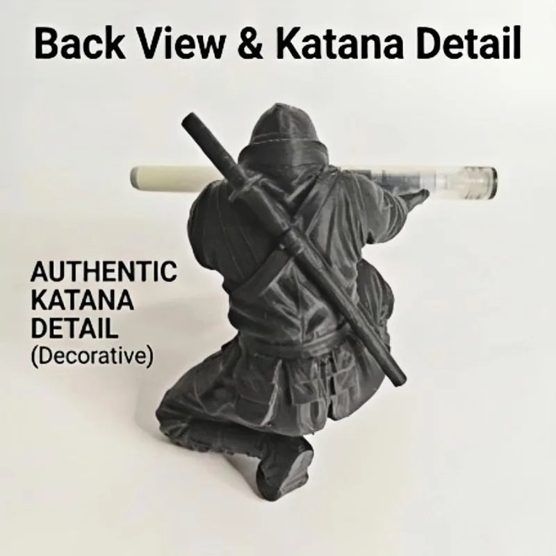 Funny 3D Printed Ninja Pen Holder Personalized Desktop Decor Qme