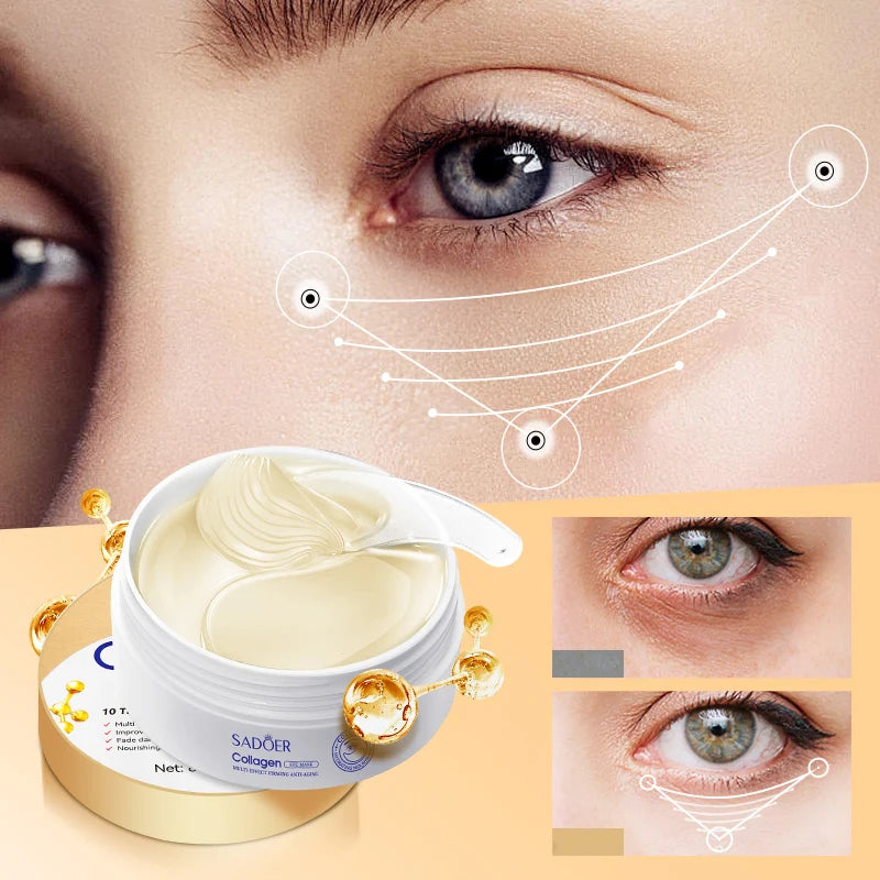 Collagen Eye Mask Deep Moisturizing Firming Skin Around Eyes Care Qme