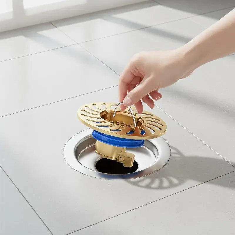 Floor Drain All-copper Shower Stopper Anti-odor Deodorization Toilet Qme