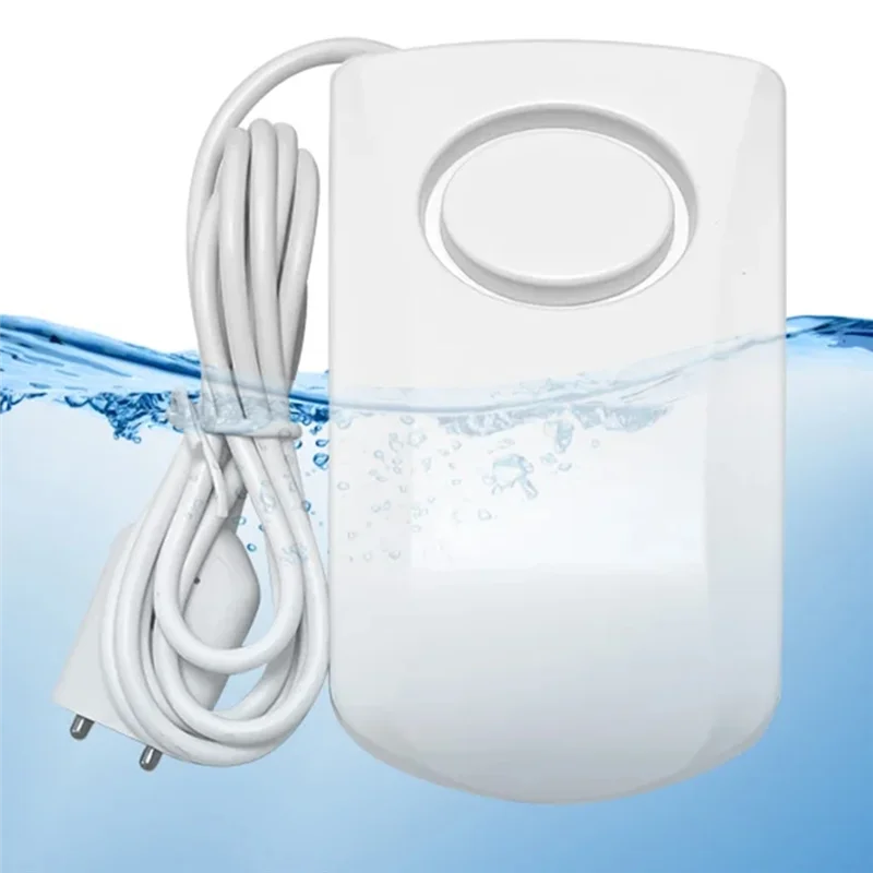 A02F-Water Leak Sensor Detector High Decibel Water Leak Detector For 130DB Work Alone Independent Battery For Home Security Qme