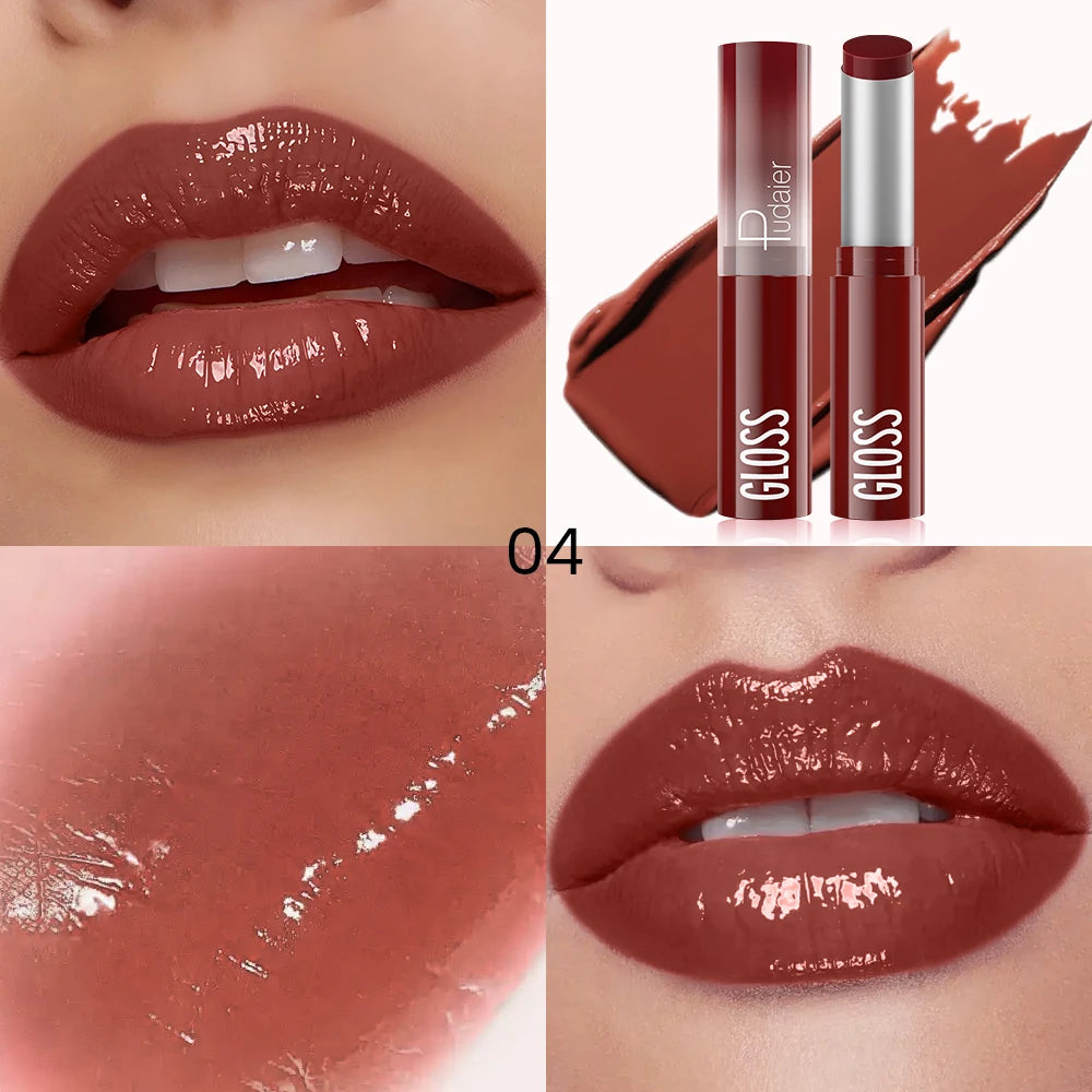 Hydrating Berry Shine Lipstick Long-lasting Plump Lip Cream Qme A-C2073-04