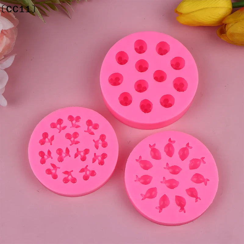 Silicone Fruit Molds Cake Decorating 3D Chocolate Fondant Decorative Qme