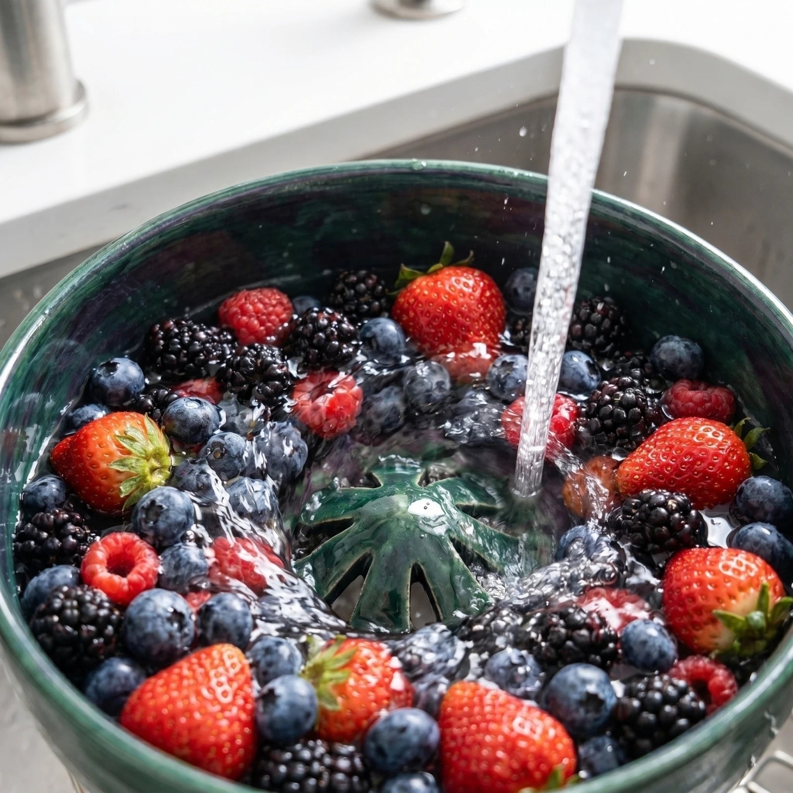 3D Printed Plastic Fruit Vegetable Storage Bowl with Integrated Handle Decorative Fruit Washing and Serving Bowl Kitchen Supply Qme