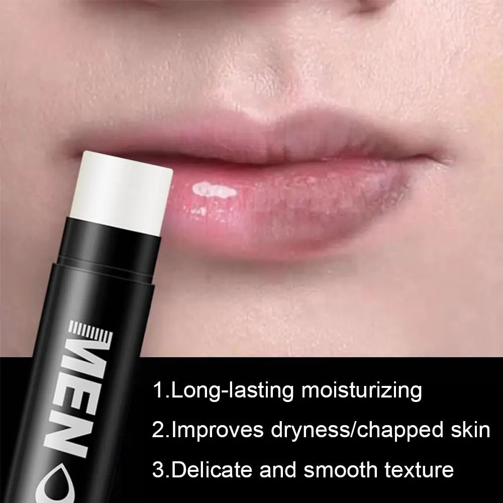 Hydrating Men's Lip Balm Natural Finish 8 Scents Mens Moisturizing Qme
