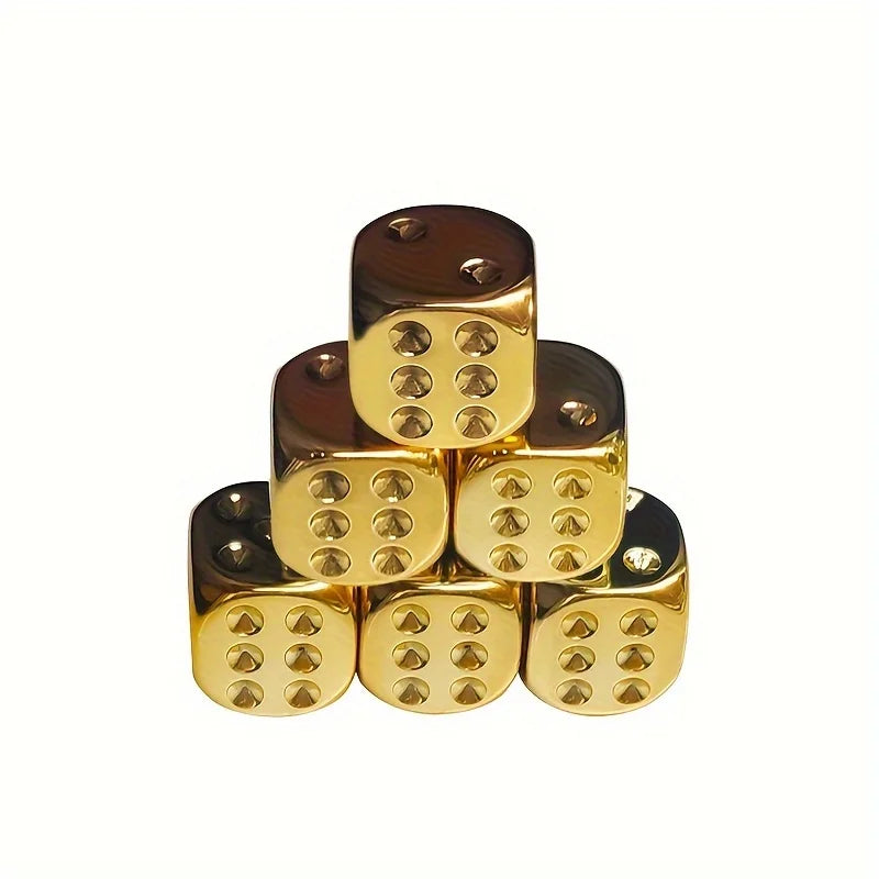 6 multi-faceted dice sets, multiplayer party toys, bar and club table games, family party fun games Qme Glod