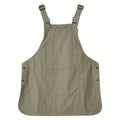 Japanese Waterproof Outdoor Barber, Coffee Shop, Catering Workwear Apron, Unisex Household Kitchen Workwear Qme Olive green