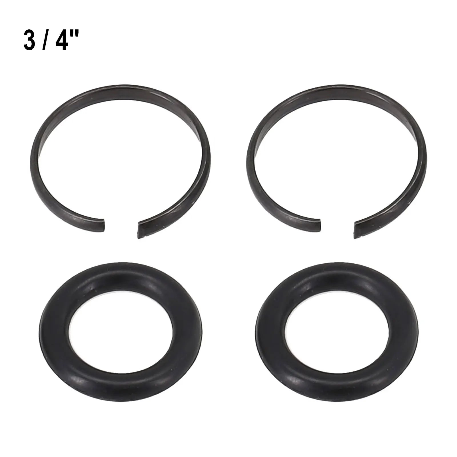2Sets 3/8" 1/2" 3/4" 1" Standard Wrench Retaining Ring Clip With O-Ring Socket Retaining Clip Air Tools Accessories Qme 3-4inch