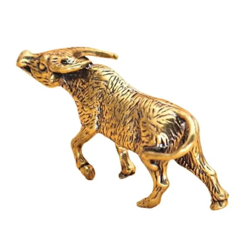 Figurine Miniature Ornament Brass Bullfighting Statue Home Office Qme