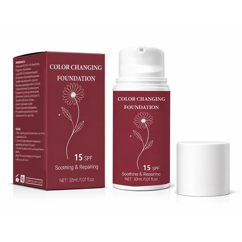 Changing Liquid Foundation Temperature Regulating Skin Concealer Qme 2PCS