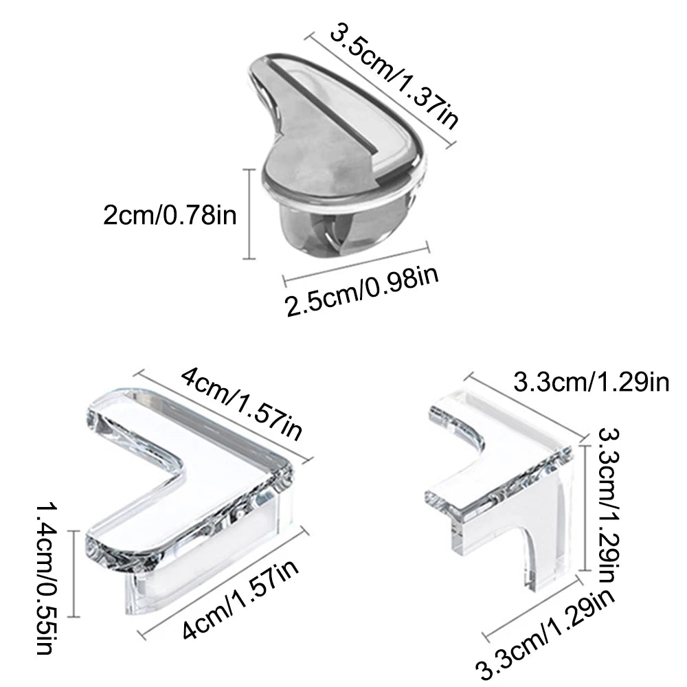 10PCS Clear Anti-collision Coffee Table Furniture Corner Protectors Children's Soft Corner Sheathing Living Room Home Decor Qme
