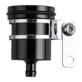 Aluminum Alloy Rear Front Clutch Tank Oil Fluid Cup Motorcycle Brake Cylinder Fluid Reservoir Motorcycle Clutch Tank Cylinder Qme black