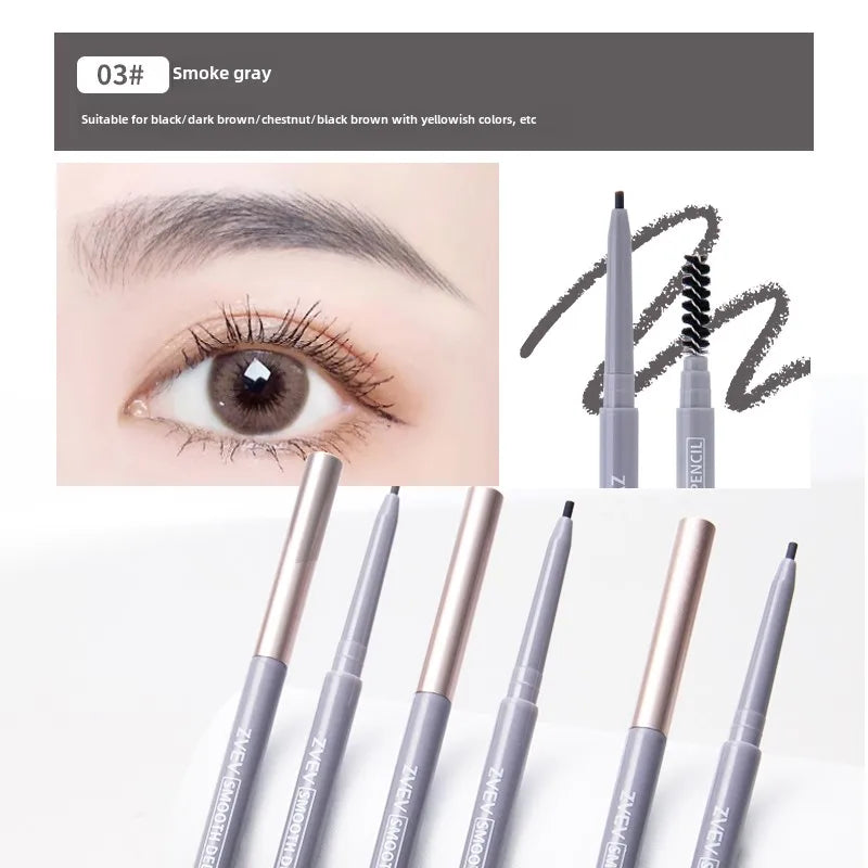 Double-headed Eyebrow Pencil Long-lasting Non-smudged Fine-headed Qme