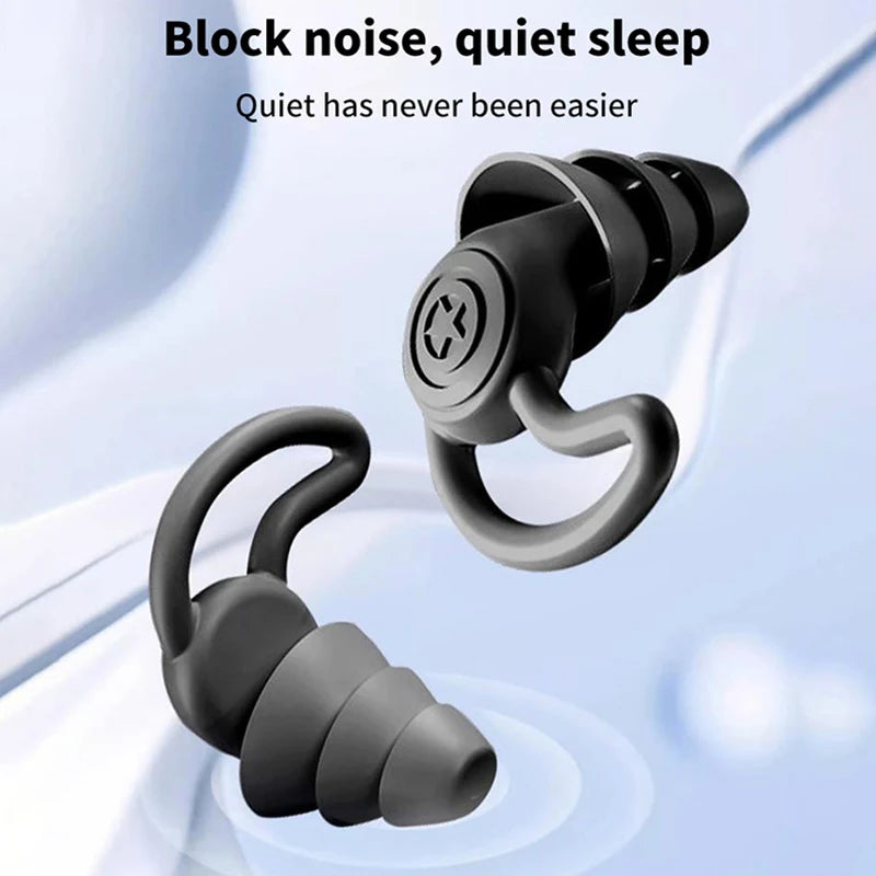 Silicone Ear Plugs Noise Reduction Earplugs Sound Insulation Student Qme