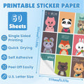 A4 Office Products Self-Adhesive Photo Paper,Glossy Photo Paper, 8.27x11.69inch, 200 GSM, Inkjet for Photos, Labels Qme M-A4 Self-Ad-60