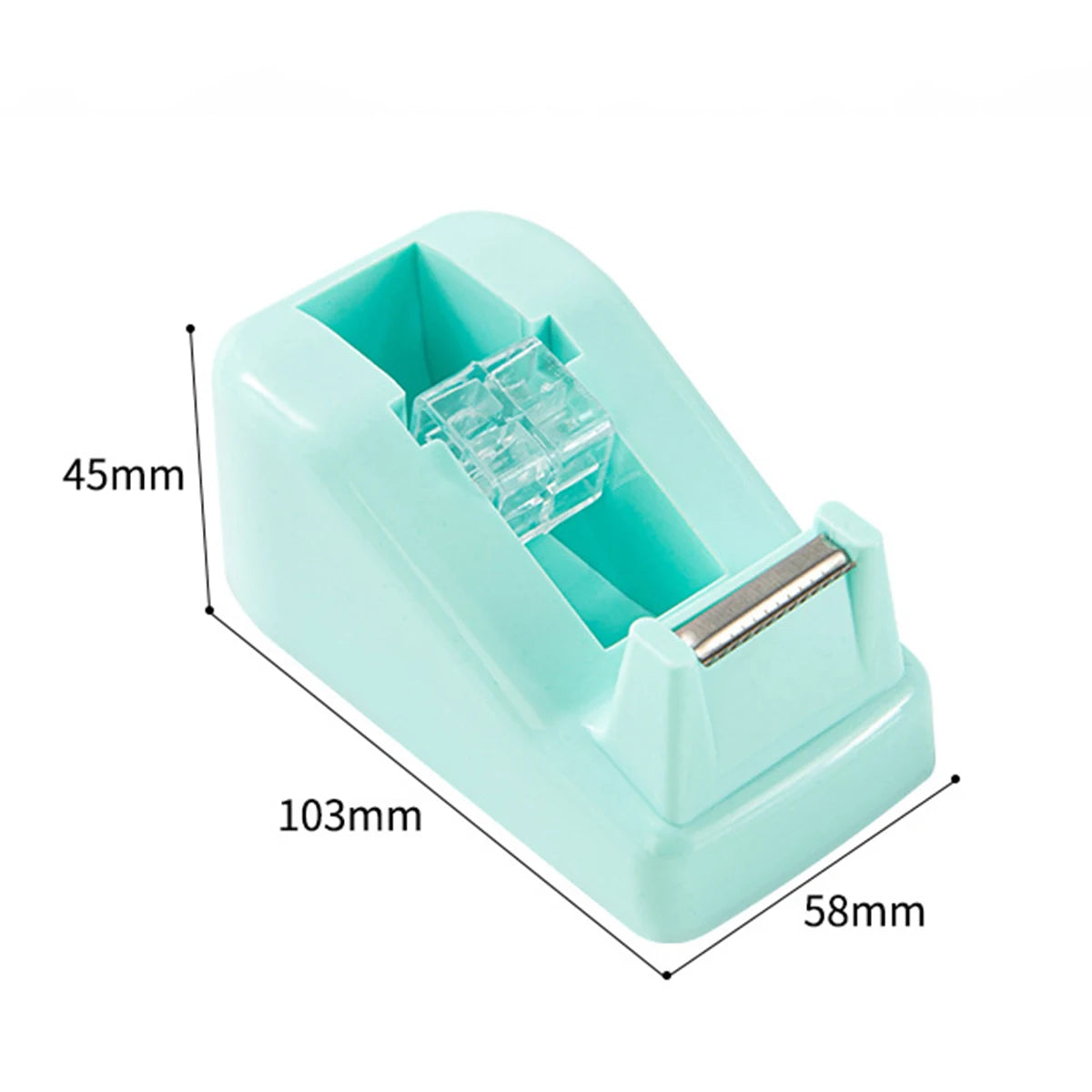 Large Tape Cutter Macaron-colored Desktop Plastic Tape Holder, Office Supplies,School DIY Crafts, Journal Making, Tape Dispenser Qme