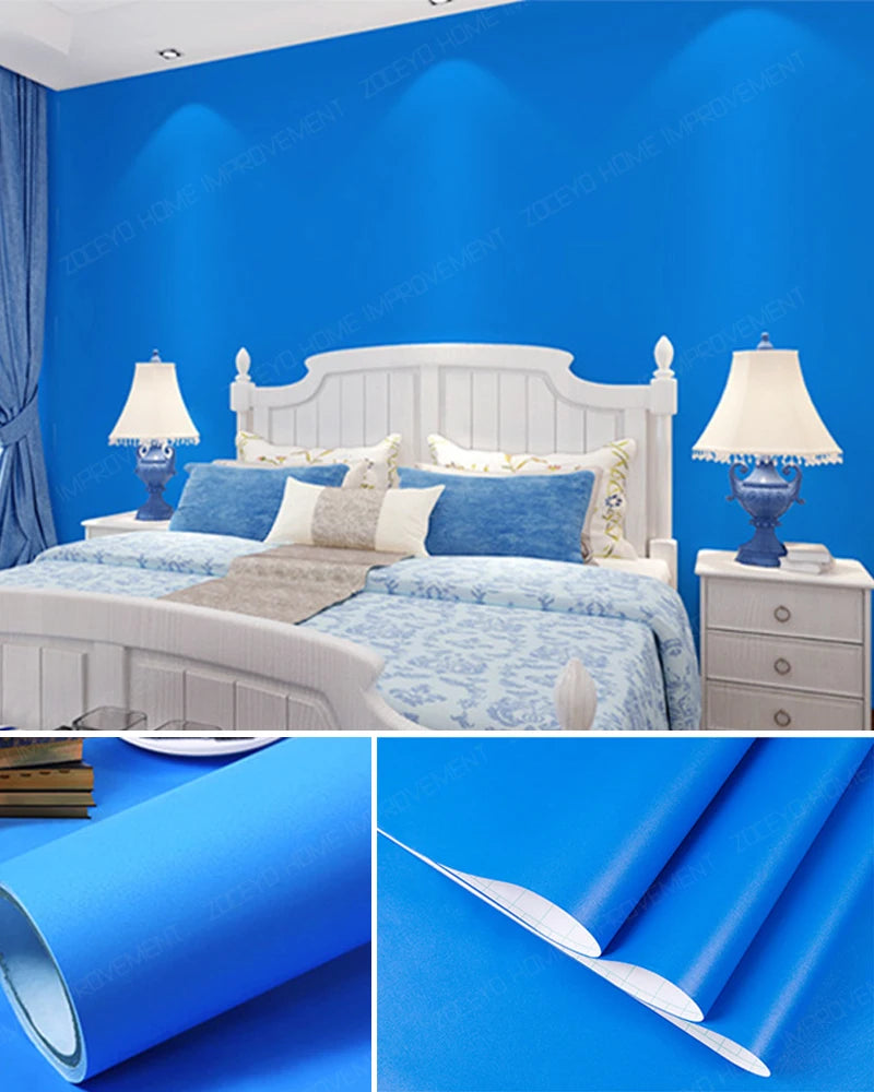 Vinyl Self-adhesive Wallpaper Contact Paper Waterpoof Peel Stick Wall Qme