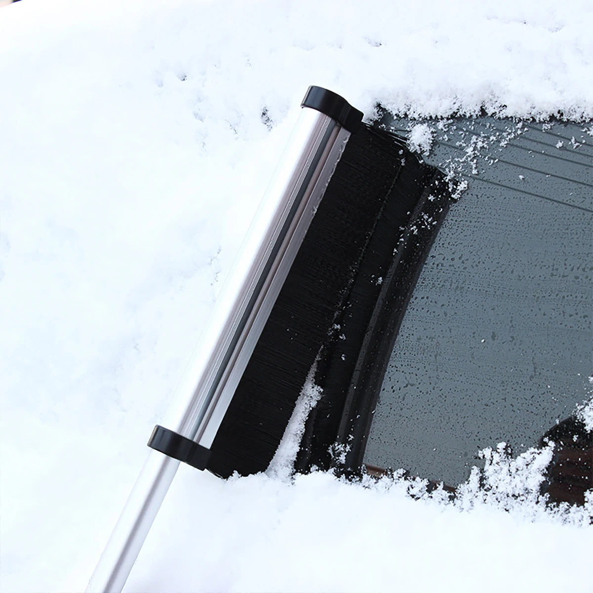 Car Snow Scraper Extendable Length Winter Ice Removal Tool Clear Qme
