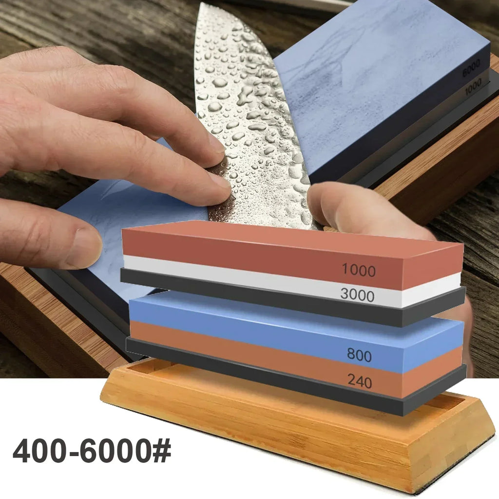2 in 1 Professional Sharpening Stones Knife Sharpener Double-side Whetstone Grinder Stone Watster Stone Kitchen Gadgets Qme