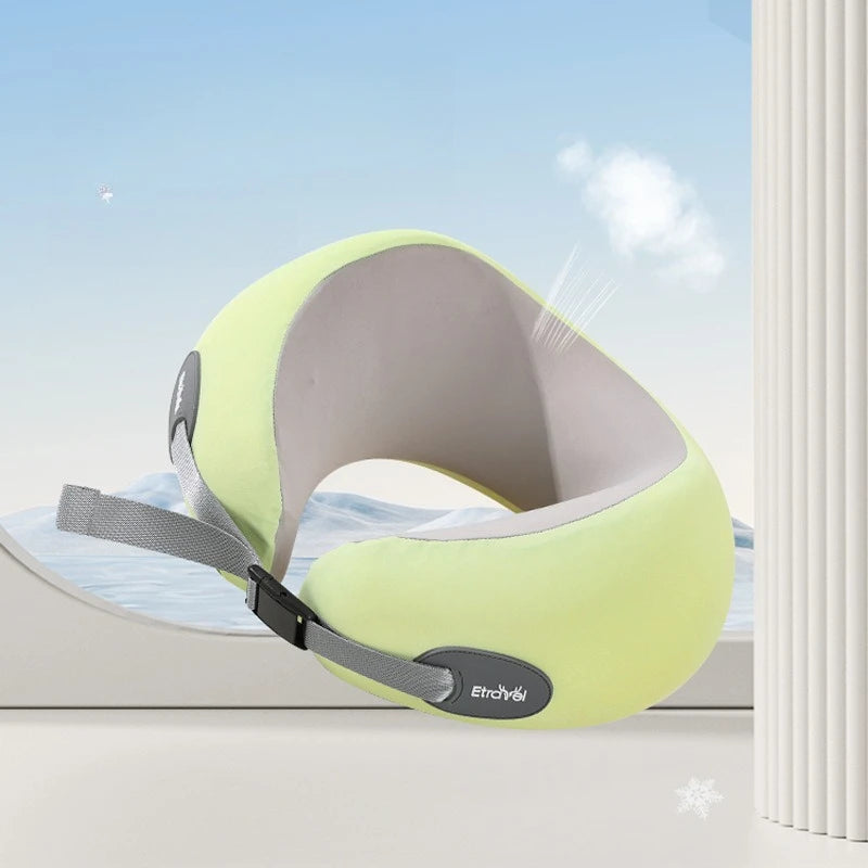 Compact Lightweight Memory Foam U-shaped Pillow Travel Neck Support Qme