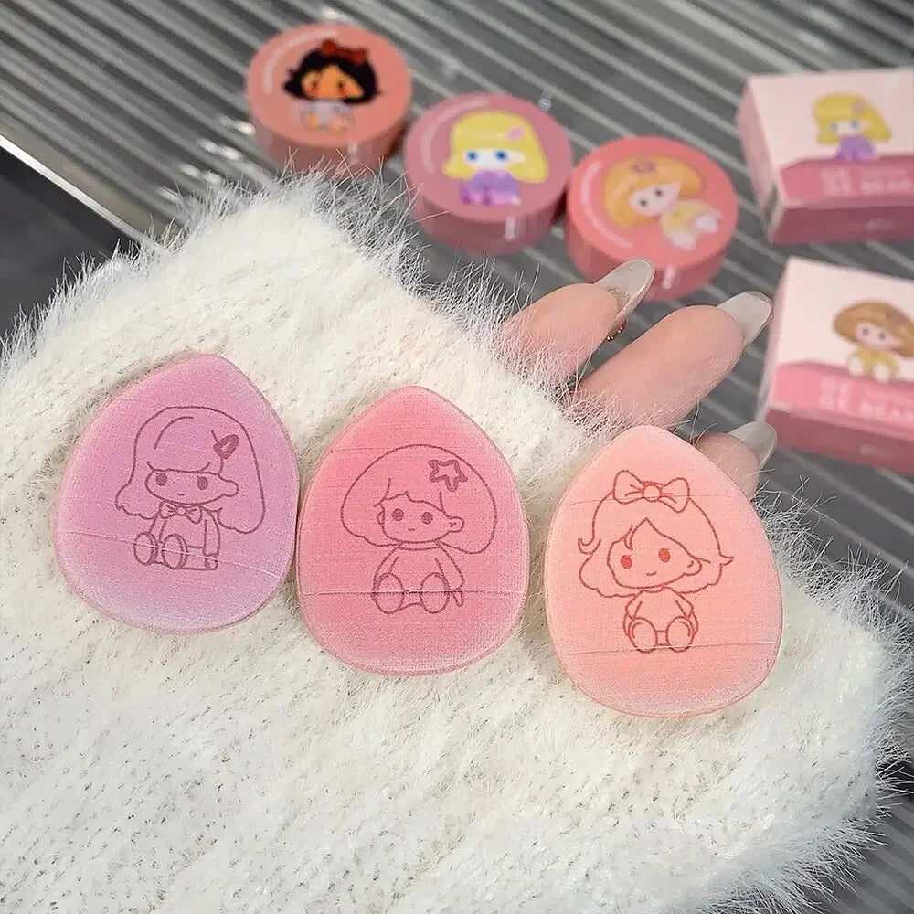 Cushion Blush Blendable Shade Powder Puff Whitening Without Sticking Qme