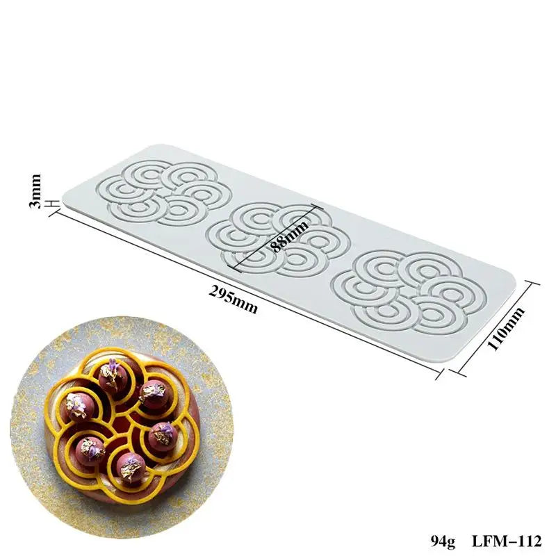 Silicone Fondant Molds Chocolate Mold Sugar Craft Gum Decorative Lace Qme LFM112