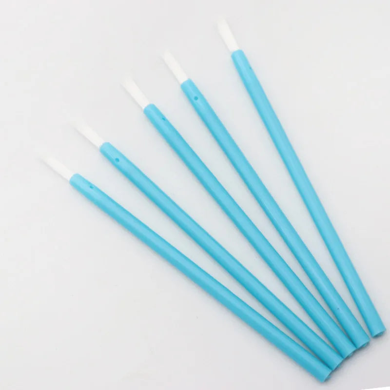 Disposable Nylon Fiber Lip Brush Lipstick Wands Clean Applicator Qme 50PCS Blue China Mainland