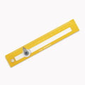 2-in-1 Multifunctional Compass Drawing Ruler Straightedge Geometric Qme Yellow