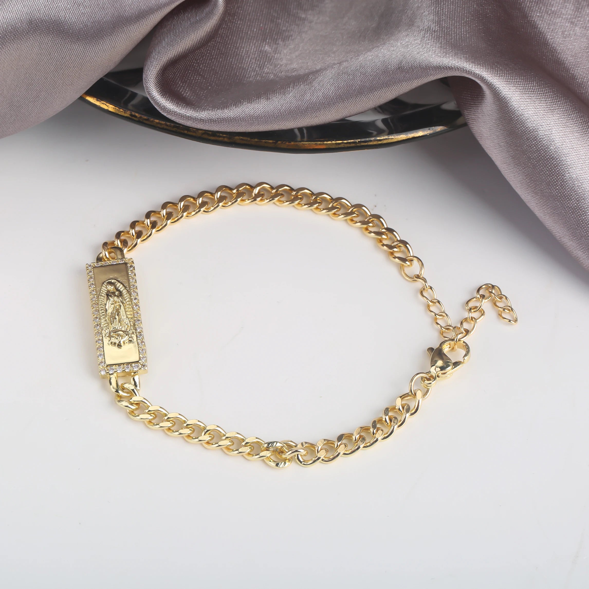 5 Styles Classic St. Jude Bracelet Copper Plated 18k Gold Adjustable Bracelet For Man Woman Party Daily Wear Religious Jewelry Qme 2