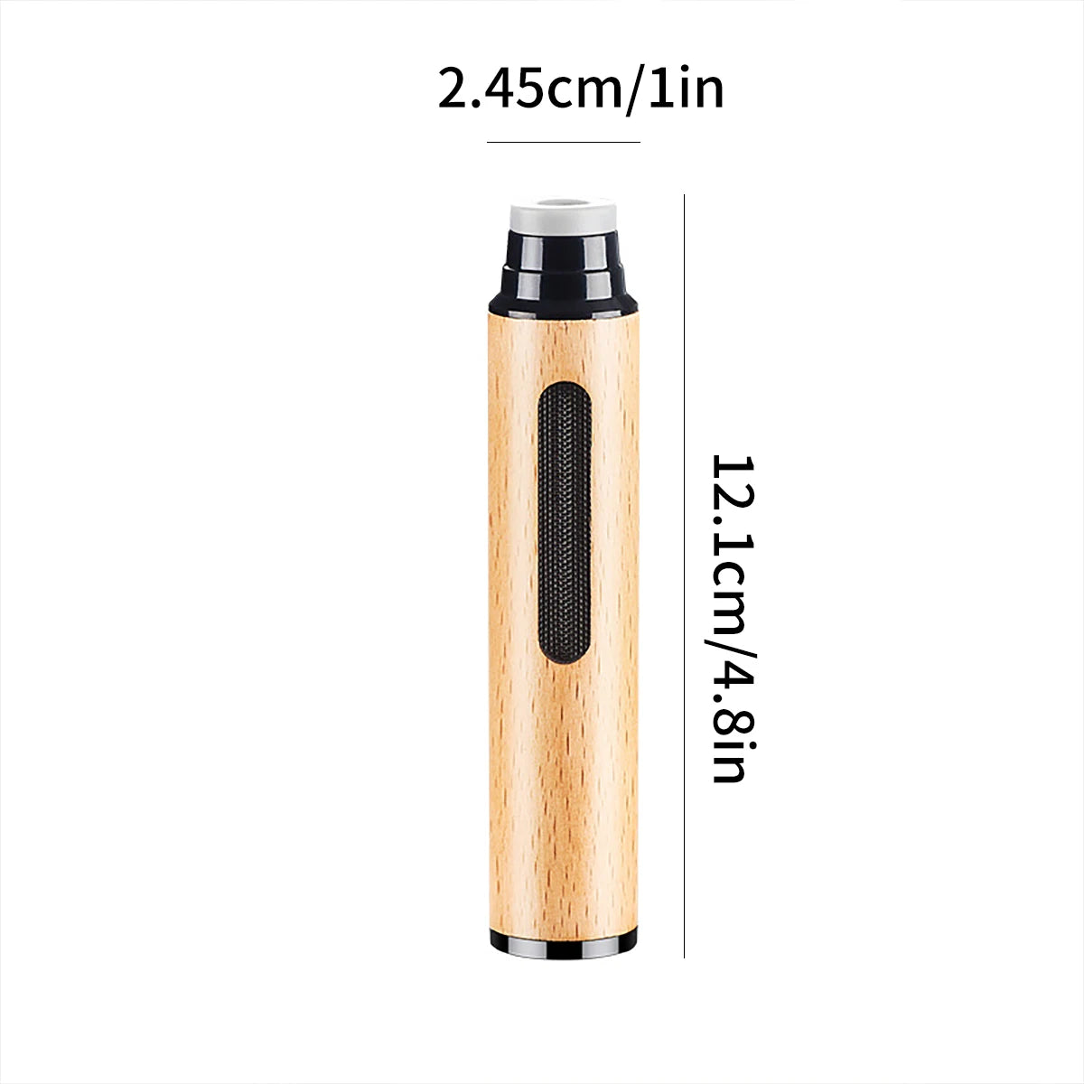 1 Portable Mini Car Mounted Wooden Ashtray No Dust Falling Suitable 3 Qme