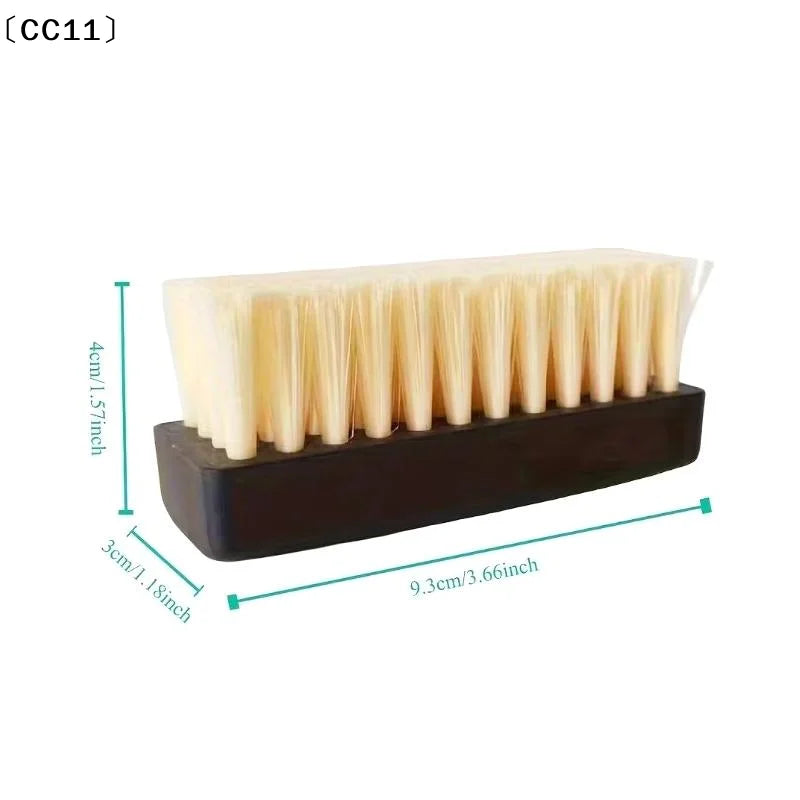 1 Pair Nylon Shoe Brushes Soft Hard Bristles Suitable Deep Cleaning Qme