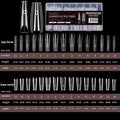 Box Sandwich Dual Nail Forms Oval Extension Form Bottom Quick Qme A1