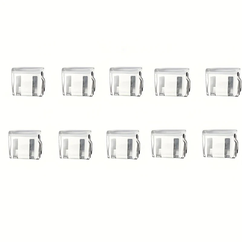 10-Piece Clear Page Holder - Durable Plastic Bookmark Holder for Office, Study and Reading - Perfect Gift for Students and Lover Qme 10pcs transparent