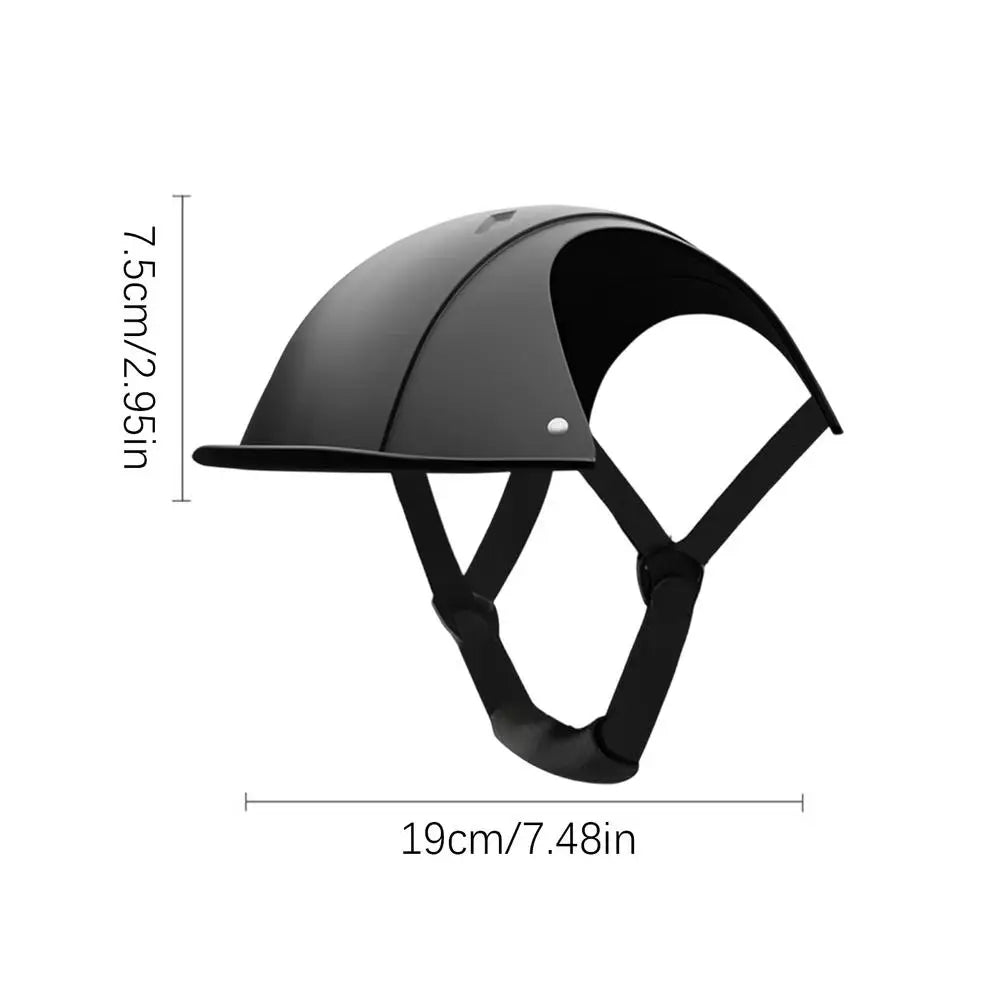Dog Helmets Shock Absorbing Headgear With Adjustable Strap Stylish Dog Headgear For Outdoor Holiday Party Costume Photograph Qme Black China Mainland