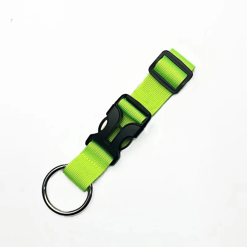 1PCS Backbin Belt Buckle Luggage Band Multifunctional Backpack Nylon Hanging Buckle Portable Suitcase Hook Hanging Buckle Qme Fluorescent Green