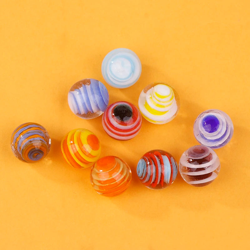 ^10PCS 16MM Marbles Crystal Ball Glass Ball Stained Glass Photography Accessories Vase Fish Tank Room Decor Christmas Balls Qme