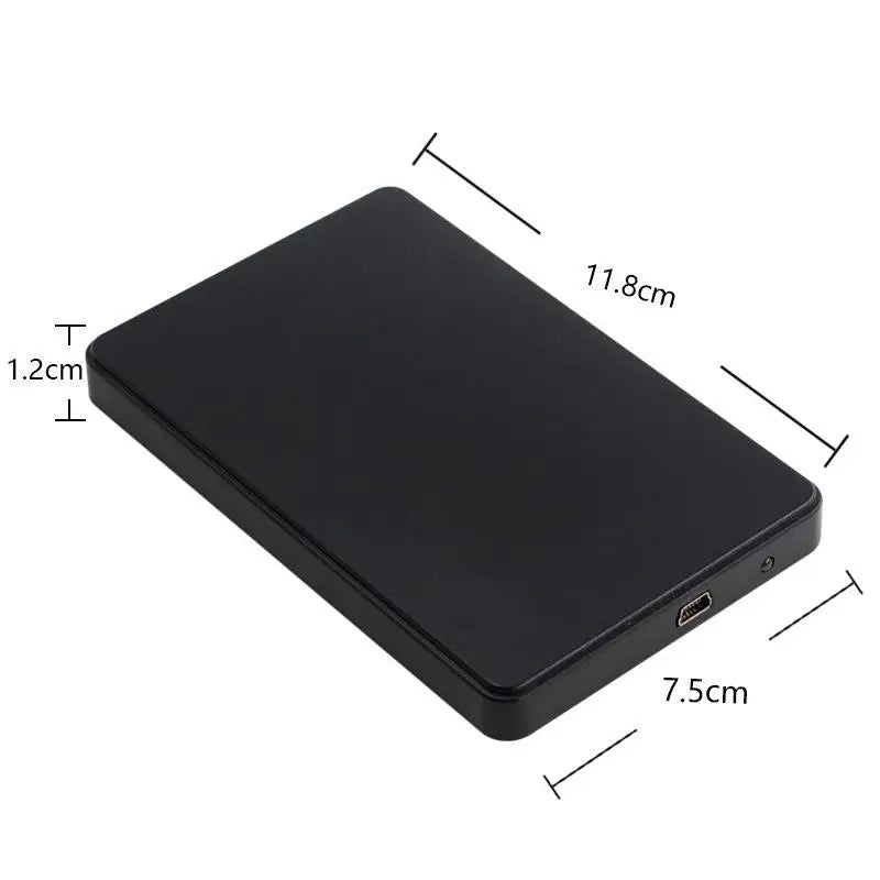 User-friendly USB2 0 SATA External HDD SSD Enclosure Case Laptop Qme