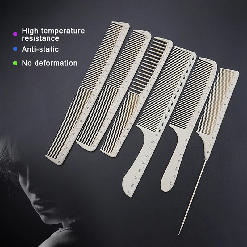 Professional Barber Comb Precision Plastic Integrated Laser Scale Qme