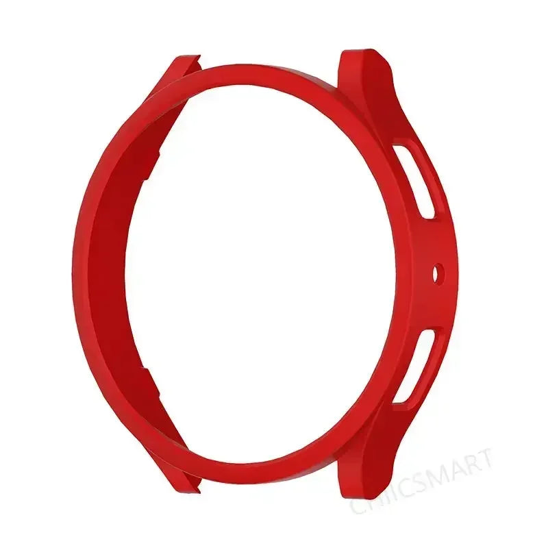 Bling Case for Samsung Galaxy Watch 6 4 Case 40mm 44mm Accessories Fashion Two Rows Diamond bumper Galaxy Watch 5 6 40 mm Cover Qme Red02 For Galaxy Watch6 40