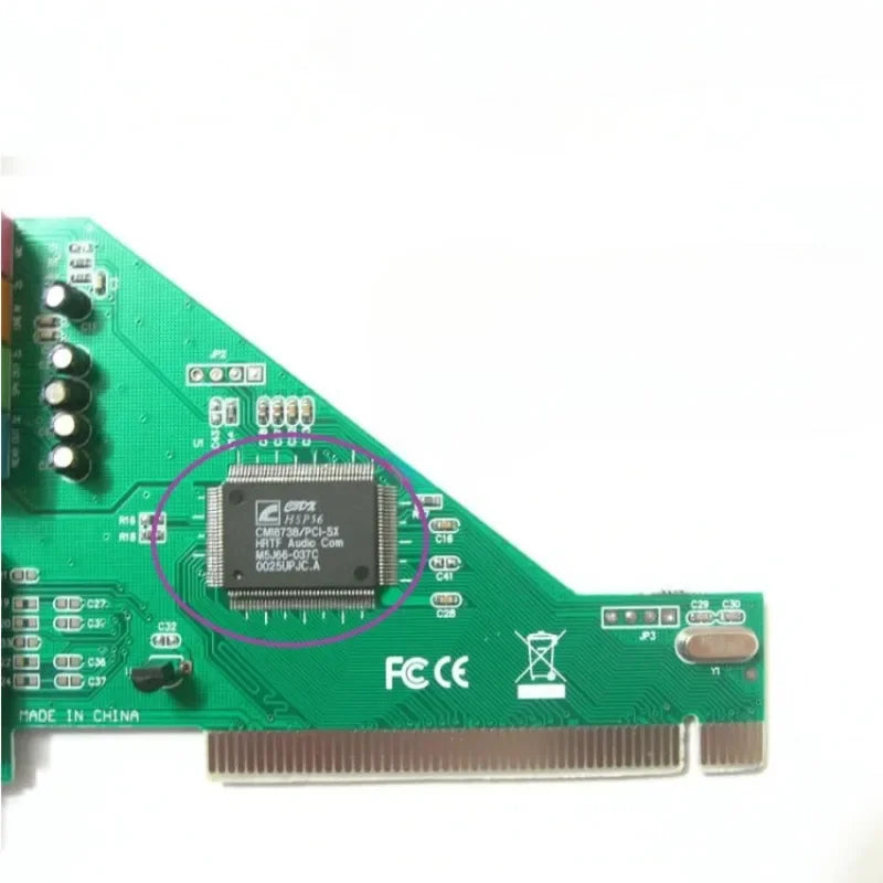 1pcs5.1 PCI Sound Card 8738 Audio Extend Adapter for PC Desk Computer Motherboard 5.1 Sound Channel Independent Sound Converter Qme