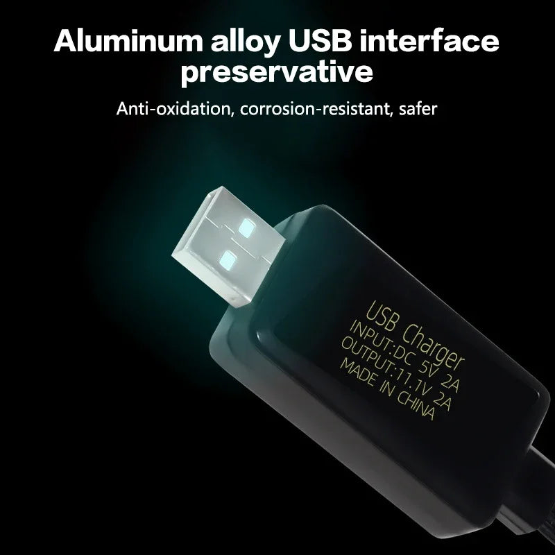 11 1V Li-ion Battery Charger 3S Balance Protective Light USB Qme
