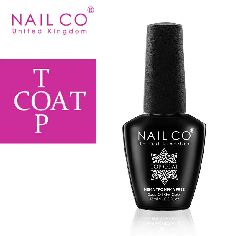 NAILCO Gel Nail Polish Nails Semi-permanent UV Varnish Glitter Glass