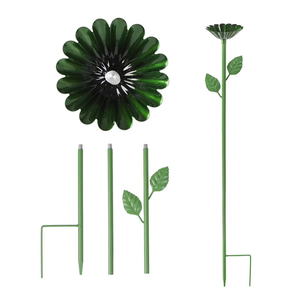 Bee Watering Station 2 Pieces Flower With Stake Garden Decor Tall Bee Baths For Garden For Wild Hummingbird Butterfly Outdoor Qme