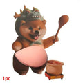 3D Cute Kawaii Dog Belly Sticker Silicone Soft Kitten Orange Outfit Qme G