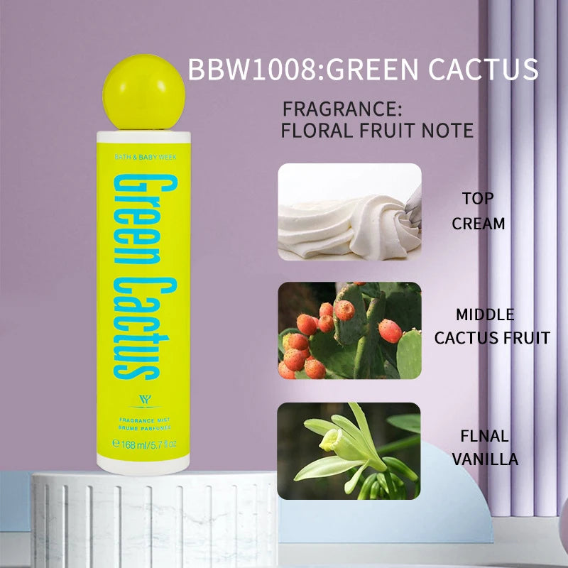 Chocolate Gourmet Perfume Spray Natural Unisex Creamy Cherry Scent Qme Green Cactus 168ml