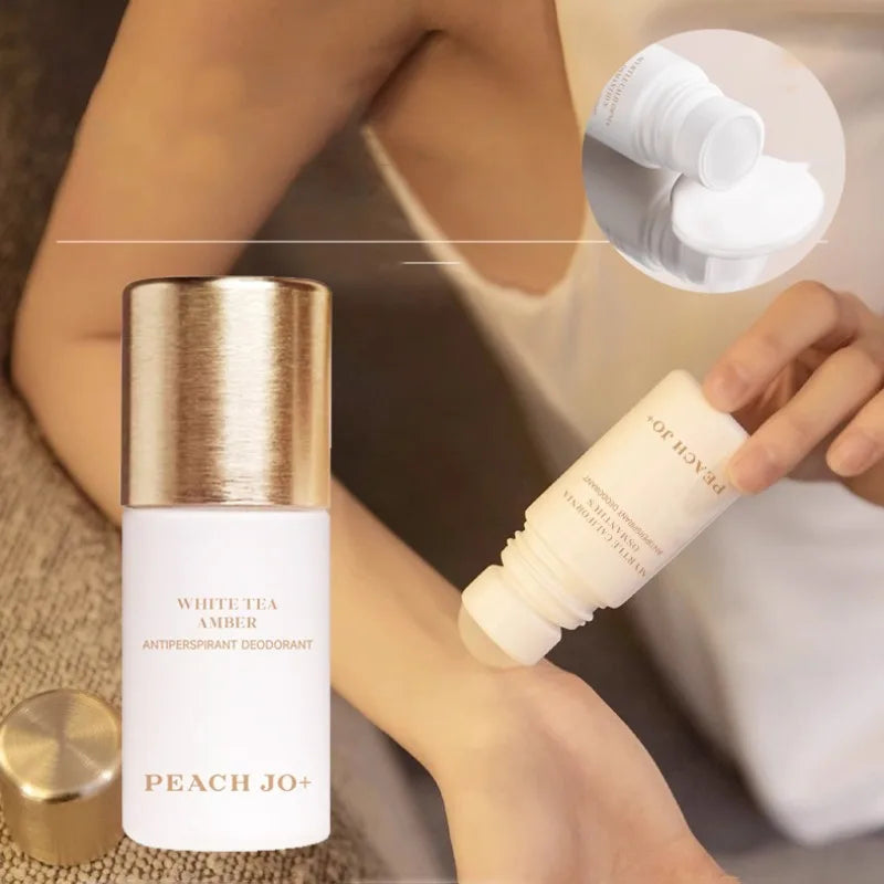 White Tea Long-lasting Deodorant Light Fragrance Antiperspirant Roll-on Perfume Stop Sweating Eliminate Odor Armpit Freshener Qme