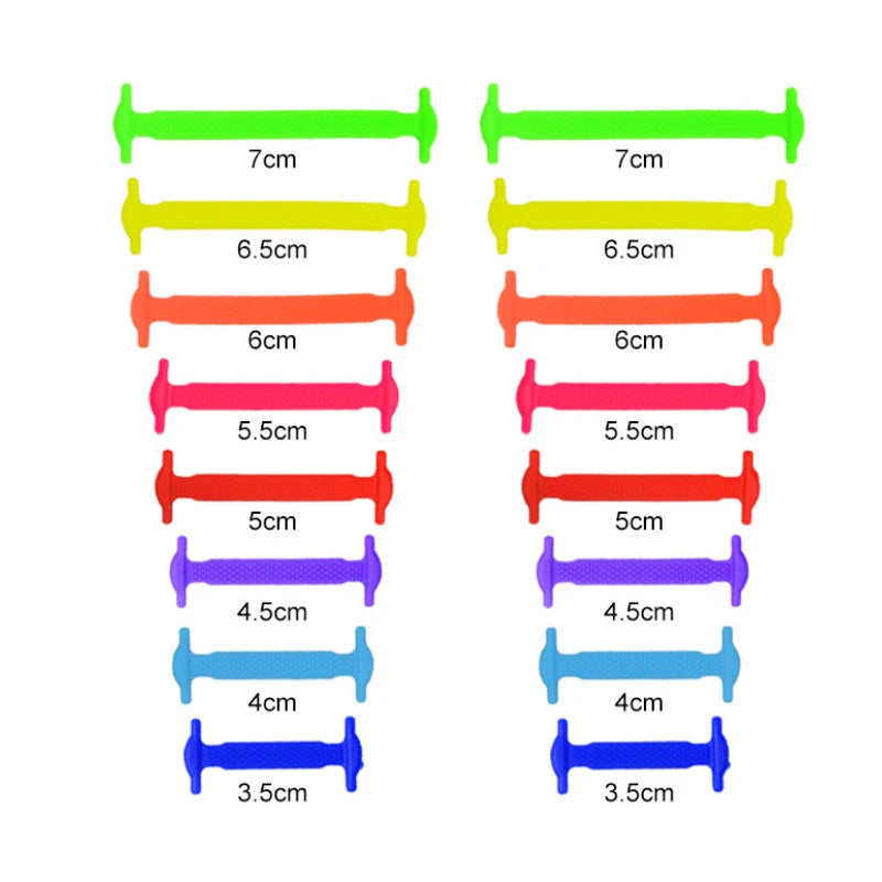 Lazy Shoelace Silicone Quick Lace Elastic Women Men No Tie Kids Adult Qme