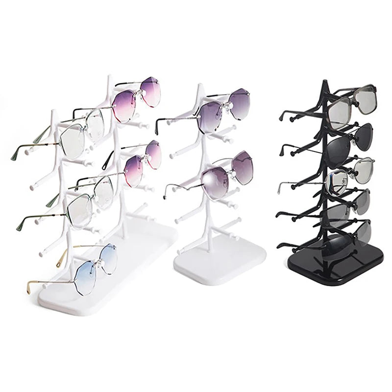 Glasses Shelf Home Organizer Space Saving Plastic Sunglasses Show Qme