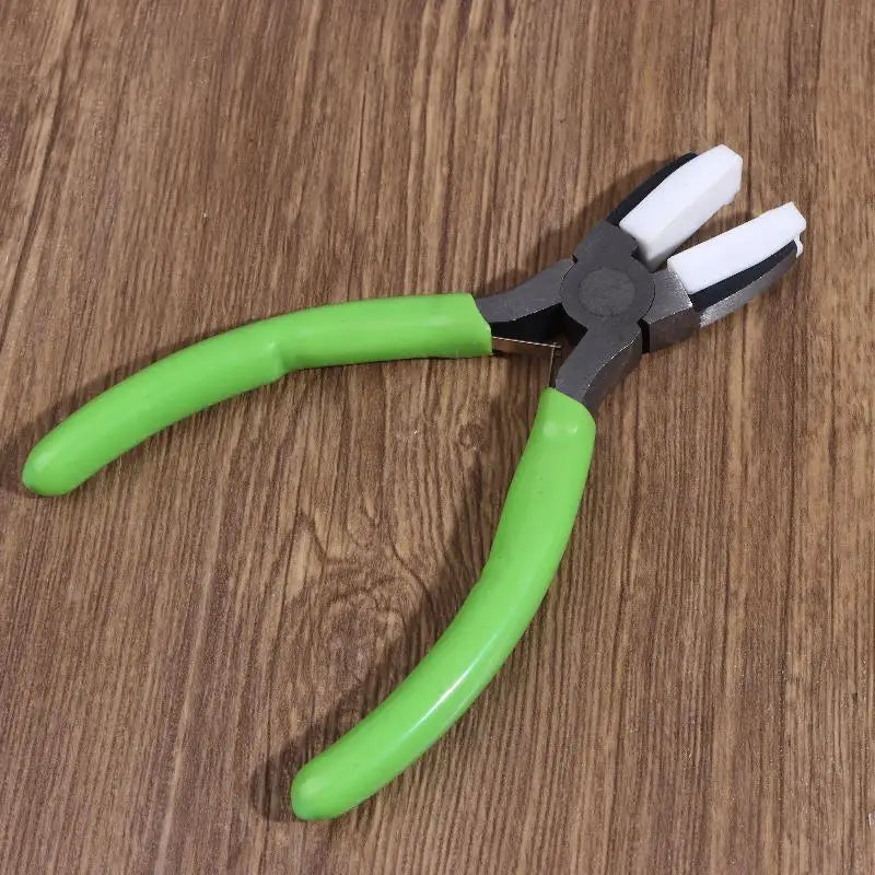 Nylon Jaw Pliers Carbon Steel Craft Plat Nose Pliers DIY Tools For Beading Looping Shaping Wire Jewelry Making Qme A3