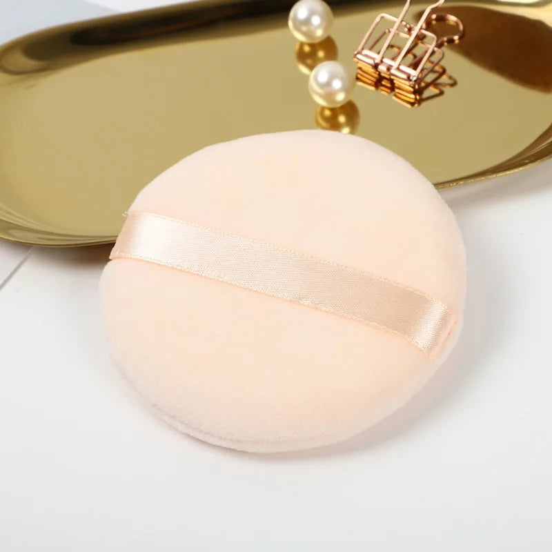 Professional Round Shape Facial Face Body Powder Foundation Puff Qme