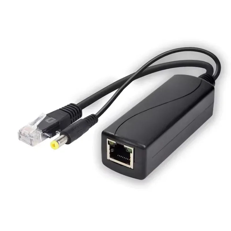 2PCS 100Mbps 48V to 5V2.4A National Standard POE Splitter Micro USB/TYPE-C/dc5.5*2.1 Optional Qme
